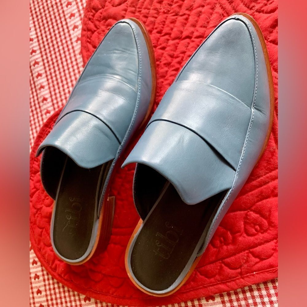 Tibi blue leather mules - Picture 5 of 7